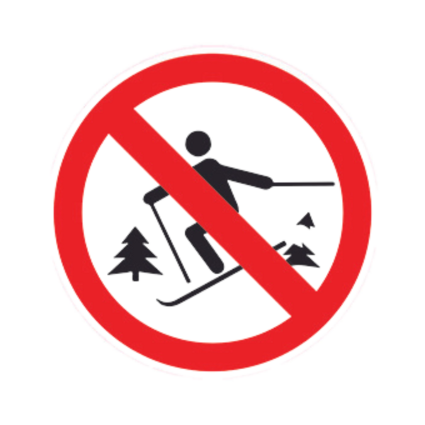 Panneau DIBON Hors piste interdit BALI-DIB100